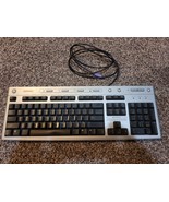 Vintage Compaq Wired PS/2 Keyboard  5187-5023 Silver Black - $26.04 CAD