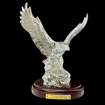 Princess House Wonders of The Wild EAGLE &amp; BASE Lead Crystal Figurine Ge... - £25.21 GBP