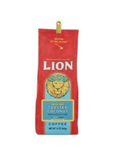 Lion Coffee Toasted Coconut Ground Coffee 10 Oz (Pack Of 2 Bags) - £37.94 GBP