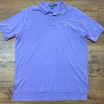 Polo Ralph Lauren Polo Shirt Mens XL Purple Soft Cotton Green Pony Casua... - $427.87 MXN