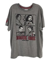 Star Wars Mens Shirt Size 2XL Gray Black Short Sleeve Rogue One Tee Shirt - $9.75