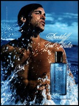 1997 Davidoff Cool Water Cologne Eau de Toilette Vintage Print Ad Man Beach Art - £8.20 GBP