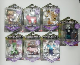 Minecraft Caves &amp; Cliffs 3.25&quot; Figure Set DAMAGED PACKAGE - Set of 7 Fig... - $99.99