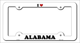 Love Alabama Novelty Metal License Plate Frame LPF-278 - $360.74 MXN