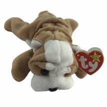 Beanie Baby Babies 1996 Wrinkles Dog PVC Pellets Errors On Swing Tag &amp; T... - £441.10 GBP