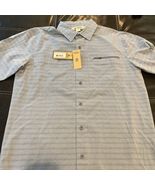 ultimate terrain vented hiking long sleeve shadow stripe blue mens S - €46,66 EUR