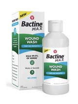 Bactine Max Wound Wash First Aid Antiseptic, No Sting, 8 Fl. Oz. - £12.49 GBP