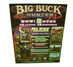 Big Buck Hunter Pro Arcade FLYER Original Video Game Art Sheet Deer Hunting 2005 - £11.45 GBP