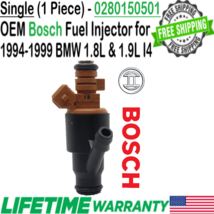 Genuine Bosch Single Fuel Injector for 1996, 1997, 1998, 1999 BMW 318ti 1.9L I4 - $59.39