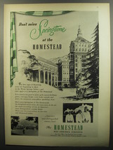 1953 Homestead Resort Ad - Don&#39;t miss Springtime at the Homestead - £14.78 GBP