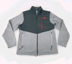 The North Face Men&#39;s Zip Up Jacket Size M Red/Gray Pockets Lightweight - $38.51