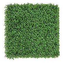 12 Pieces 20 x 20 Inch Artificial Boxwood Wall Panels with Insertable Branches - £108.75 GBP