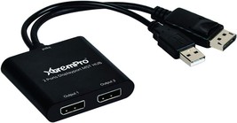 XtremPro 2 Port DisplayPort MST Hub Splitter Adapter HDCP SST and Extend... - £26.77 GBP