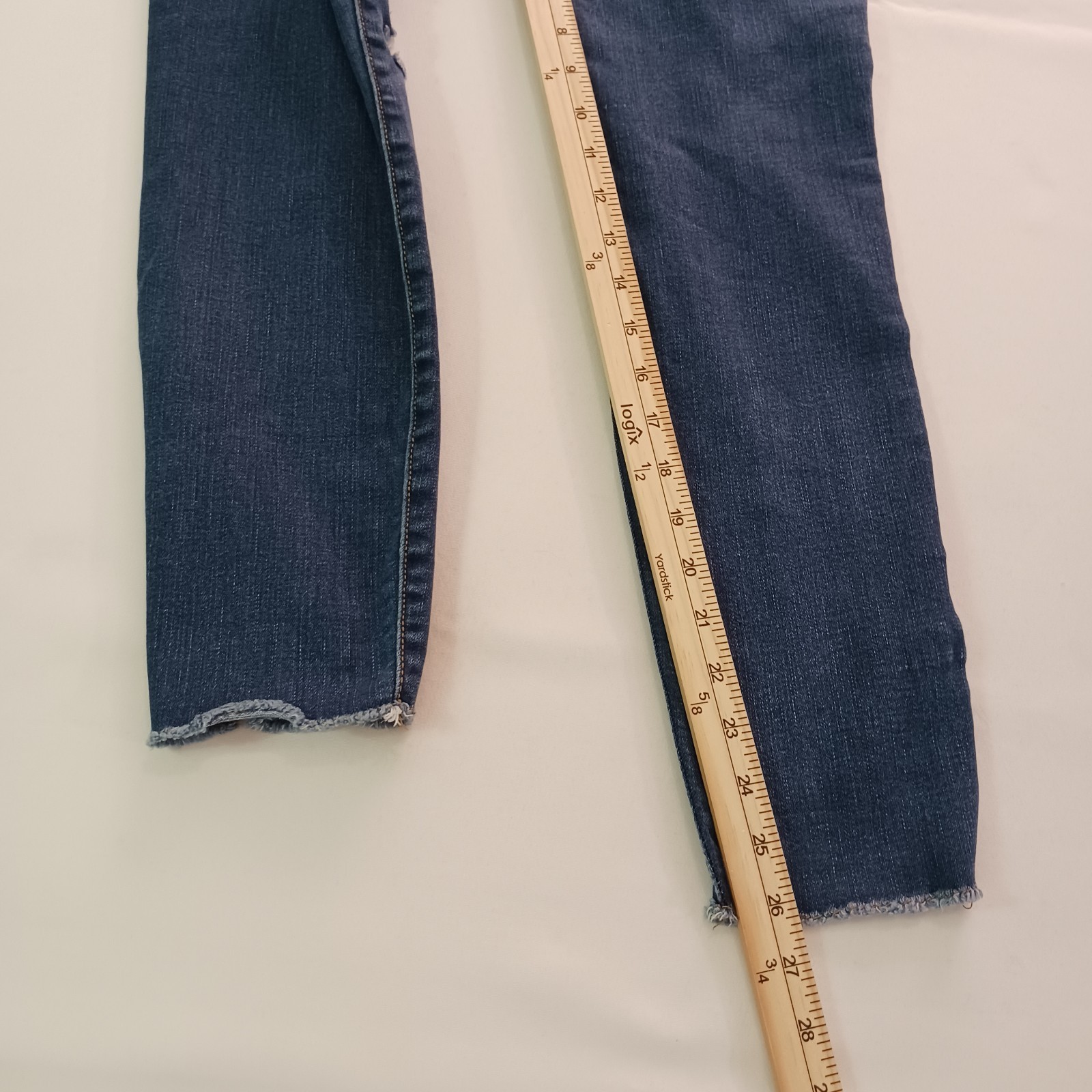 Judy Blue JB8276DK Women's Blue Cotton Blend Distressed Jeans Size 7/28 (29×29) Item image 6
