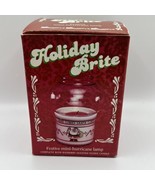 Holiday Brite Christmas Hurricane Candle Lamp-Mini -Vintage In Box NO CA... - £5.43 GBP