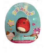 Squishmallows Micro Plush Calos Crab Collector&#39;s Tin Pin Trading Cards - £26.11 GBP