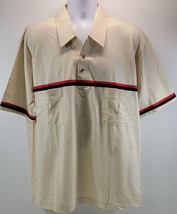 CB) Vintage Men&#39;s J.B. Buck Sports Almond Polo Shirt Size 2X - £11.60 GBP