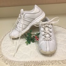 Vtg Women&#39;s White Champion Low Tennis Shoes Size 7 Logo Comfort Sneakers Metal - £18.59 GBP