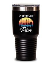 30 oz Tumbler Stainless Steel Insulated Funny Electric Guitar Retirement Plan  - £26.42 GBP