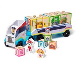 Melissa &amp; Doug PAW Patrol Wooden ABC Block Truck (33 Pieces) - Sort And ... - £52.11 GBP