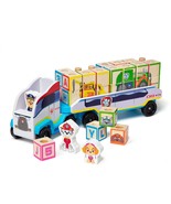 Melissa &amp; Doug PAW Patrol Wooden ABC Block Truck (33 Pieces) - Sort And ... - £30.48 GBP