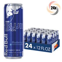Full Case 24x Cans Red Bull Blueberry Energy Drink 12oz Vitalizes Body &amp;... - $102.39