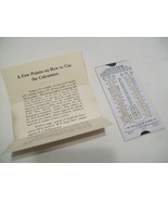 Vtg Slide Rule - I B Williams Pulley Belt Calculator - Cocheco Belting D... - $22.10 CAD