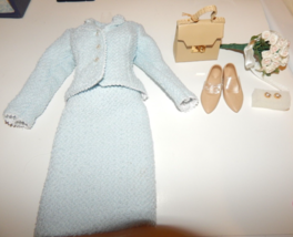 Princess Diana Outfit~Franklin Mint~Chanel Blue Suit~Jewelry~Shoes~Bouquet - £31.65 GBP