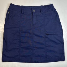 Duluth Trading Dry On The Fly Skort 6 Navy Blue Flex Active Skirt/Shorts... - £23.91 GBP