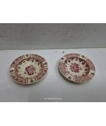 PAIR RED DELFT MINI BOWL ASHTRAY REGINA ROOD SALTS - $552.96 MXN