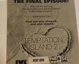 Temptation Island 2 Tv Guide Print Ad Fox TPA5 - £4.74 GBP