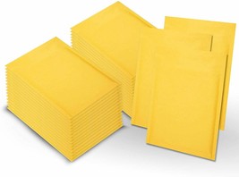 200 Kraft Bubble Mailers 9.5x13 Yellow Paper Cushion Padded Envelopes - £92.95 GBP