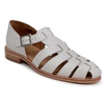 Belvedere Men's Elio sandal Italian Deerskin Leather Milk image 4