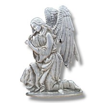 Vintage Pewter Angel Playing Flute Figurine 3.5&quot; C16 - £15.14 GBP