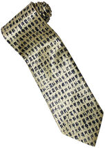 Chinese Buddhist Scripture GOLD Necktie - $19.99