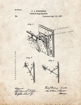 Curtain Pole Bracket Patent Print - Old Look - $7.95+