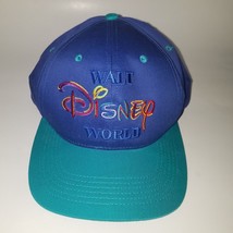 Walt Disney World Snapback Cap Size Adult OS Goofy&#39;s Hat Co Blue Aqua Re... - £19.82 GBP
