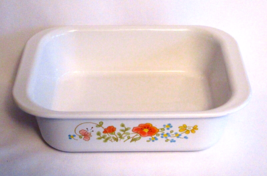 Vintage Corning Ware Wildflower Casserole Fast Food Dish Rare MC-1-B No Lid - £17.51 GBP