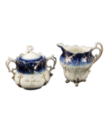 Antique Souvenir of Des Moines, Iowa Creamer and Sugar Set - $300.28 MXN