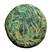 Ancient Greek Coin Elaia Elaea Aeolis AE16mm Athena / Barley Corn Wreath 00610 - £9.66 GBP