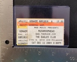 MUSHROOMHEAD - ORIGINAL DECEMBER 11, 2004 CONCERT TOUR TICKET STUB - $10.00