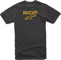 Alpinestars Mens Ride 2.0 T-Shirt Tee Shirt Black/Yellow XL - £17.54 GBP