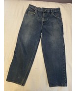 Vintage 90’s Fubu Sports Baggy Skater Jeans Grunge Wide Leg Men’s 42X31 - £59.85 GBP