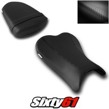 Suzuki GSXR 600 750 Seat Cover 2006 2007 Front Rear Black Luimoto Carbon... - $110.50