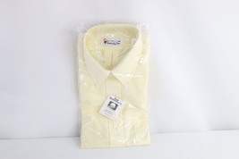 NOS Vtg 70s Princeton University Store Mens 15.5 34/35 Button Shirt Yellow USA - £47.26 GBP