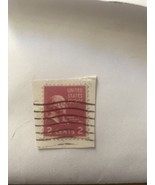 Vintage Rare 1938 John Adams 2 Cent US Postage Stamp Red - $20.00
