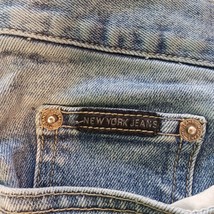 New York Jeans High Rise Women's Blue Jeans Size 16 Average Measured 34x26 image 5