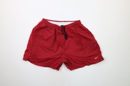 Vintage Nike Mens Medium Travis Scott Mini Swoosh Above Knee Shorts Baggies Red - £42.98 GBP