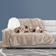 Waterproof Pet Blanket Xl Throw Protects Couch Car Bed 70 X 60 Tan - £44.22 GBP