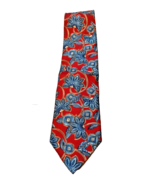 Christian Dior Monsieur Men&#39;s All Silk Red Blue Paisley Neck Tie Made in... - £19.20 GBP